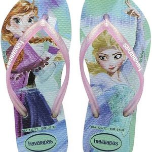 ⚜️HAVAIANAS | Frozen Flip Flops Ice Blue/Pink